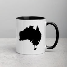 Load image into Gallery viewer, Australia Map Coffee Mug with Color Inside - 11 oz