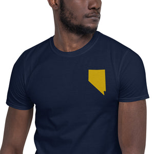 Nevada Unisex T-Shirt - Gold Embroidery