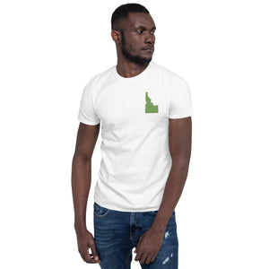 Idaho Unisex T-Shirt - Green Embroidery