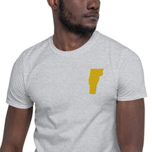 Load image into Gallery viewer, Vermont Unisex T-Shirt - Gold Embroidery