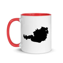 Load image into Gallery viewer, Austria Map Coffee Mug with Color Inside - 11 oz