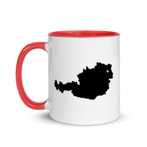 Austria Map Coffee Mug with Color Inside - 11 oz