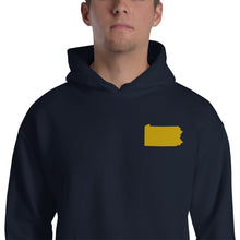 Load image into Gallery viewer, Pennsylvania Embroidered Unisex Hoodie - Gold