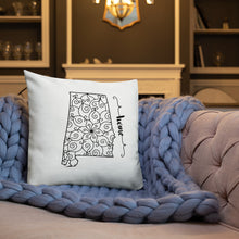 Load image into Gallery viewer, Alabama AL State Map Premium Pillow