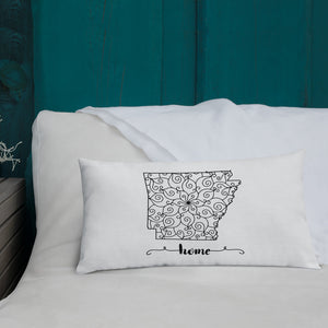 Arkansas AR State Map Premium Pillow