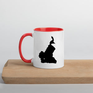 Cameroon Map Coffee Mug with Color Inside - 11 oz