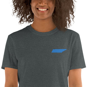 Tennessee Unisex T-Shirt - Blue Embroidery