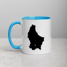Load image into Gallery viewer, Luxembourg Map Mug with Color Inside - 11 oz
