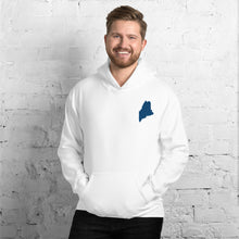 Load image into Gallery viewer, Maine Embroidered Unisex Hoodie - Royal Blue