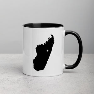 Madagascar Map Mug with Color Inside - 11 oz