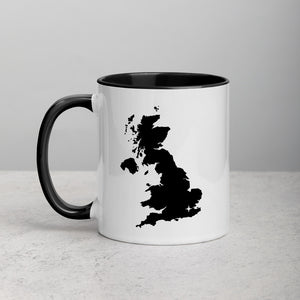 United Kingdom UK Map Mug with Color Inside - 11 oz