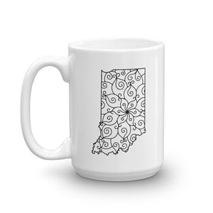 Indiana IN Mandala Mug