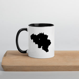 Belgium Map Coffee Mug with Color Inside - 11 oz