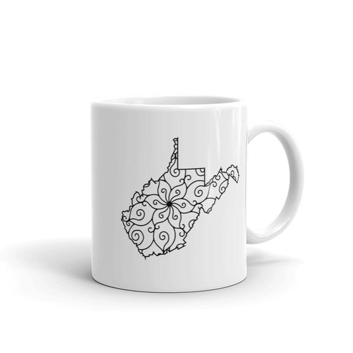 West Virginia WV Mandala Mug