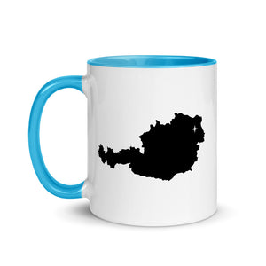 Austria Map Coffee Mug with Color Inside - 11 oz