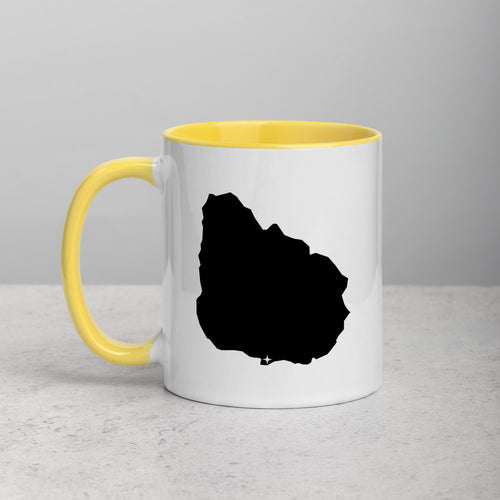 Uruguay Map Coffee Mug with Color Inside - 11 oz