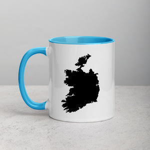 Ireland Map Mug with Color Inside - 11 oz
