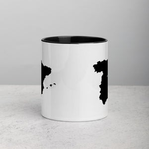 Spain Map Coffee Mug with Color Inside - 11 oz