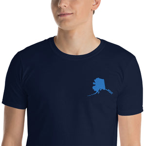 Alaska Unisex T-Shirt - Blue Embroidery