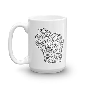 Wiscosin WI Mandala Mug