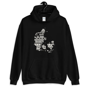 Denmark Map Unisex Hoodie Home Country Pride Gift