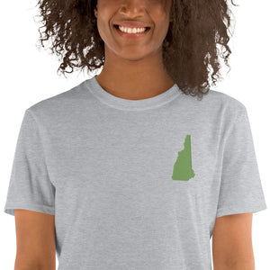 New Hampshire Unisex T-Shirt - Green Embroidery