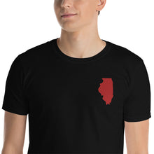 Load image into Gallery viewer, Illinois Unisex T-Shirt - Red Embroidery