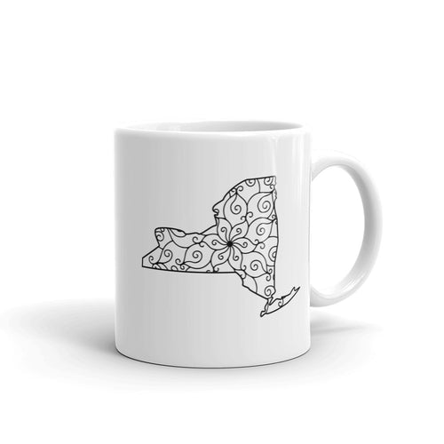 New York NY Mandala Mug