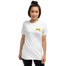 Load image into Gallery viewer, Massachusetts Unisex T-Shirt - Gold Embroidery