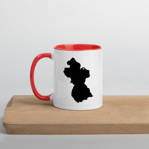 Guyana Map Coffee Mug with Color Inside - 11 oz