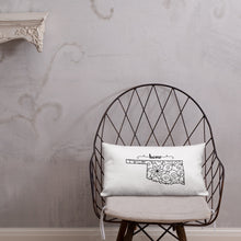Load image into Gallery viewer, Oklahoma OK State Map Premium Pillow