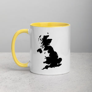 United Kingdom UK Map Mug with Color Inside - 11 oz