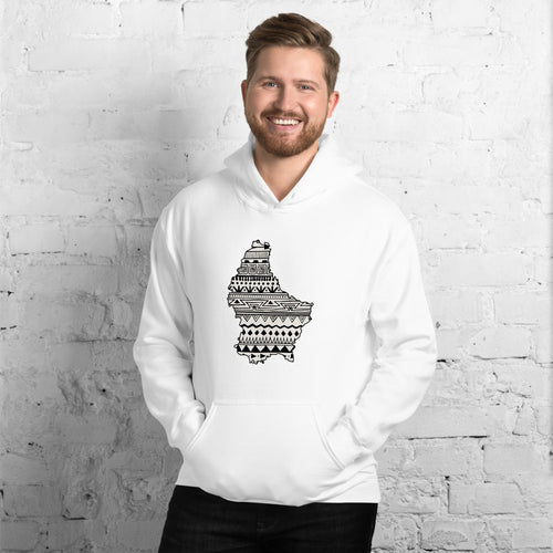 Luxembourg Map Unisex Hoodie Home Country Pride Gift