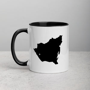 Nicaragua Map Mug with Color Inside - 11 oz