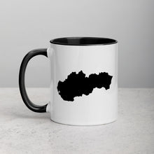Load image into Gallery viewer, Slovakia Map Coffee Mug with Color Inside - 11 oz