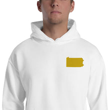 Load image into Gallery viewer, Pennsylvania Embroidered Unisex Hoodie - Gold