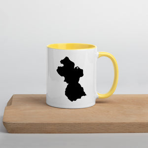 Guyana Map Coffee Mug with Color Inside - 11 oz