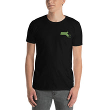 Load image into Gallery viewer, Massachusetts Unisex T-Shirt - Green Embroidery