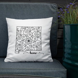 New Mexico NM State Map Premium Pillow
