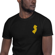 Load image into Gallery viewer, New Jersey Unisex T-Shirt - Gold Embroidery