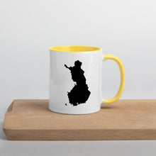 Load image into Gallery viewer, Finland Map Coffee Mug with Color Inside - 11 oz