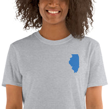 Load image into Gallery viewer, Illinois Unisex T-Shirt - Blue Embroidery