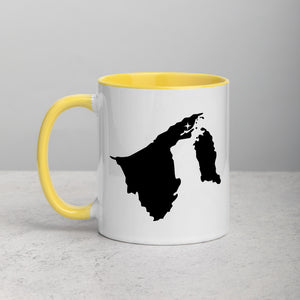 Brunei Map Coffee Mug with Color Inside - 11 oz