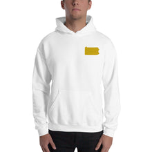Load image into Gallery viewer, Pennsylvania Embroidered Unisex Hoodie - Gold