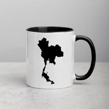 Load image into Gallery viewer, Thailand Map Coffee Mug with Color Inside - 11 oz