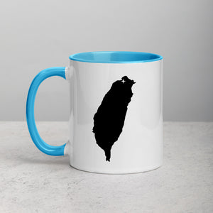 Taiwan Map Coffee Mug with Color Inside - 11 oz