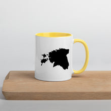Load image into Gallery viewer, Estonia Map Coffee Mug with Color Inside - 11 oz