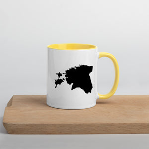 Estonia Map Coffee Mug with Color Inside - 11 oz