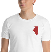 Load image into Gallery viewer, Illinois Unisex T-Shirt - Red Embroidery