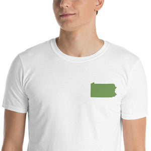 Pennsylvania Unisex T-Shirt - Green Embroidery